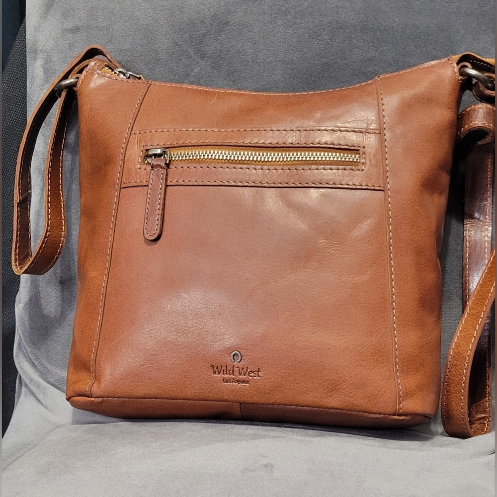 Wild West Los Angeles | Brown Leather Crossbody Bag